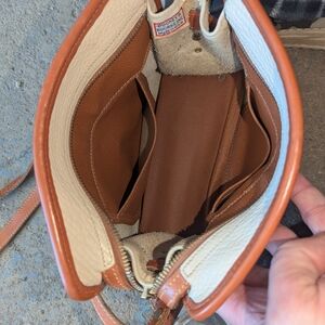 Dooney & Bourke Tan and Cream Shoulder Bag